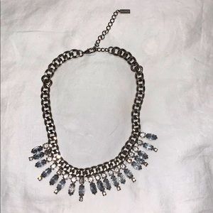 Silver statement necklace